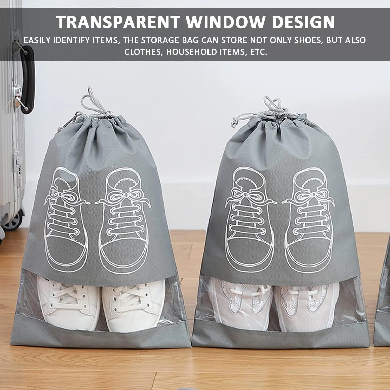 - Bag Window Shoe Bundle deal Special discount Travel Dust-Proof Portable Shoe Transparent Bags