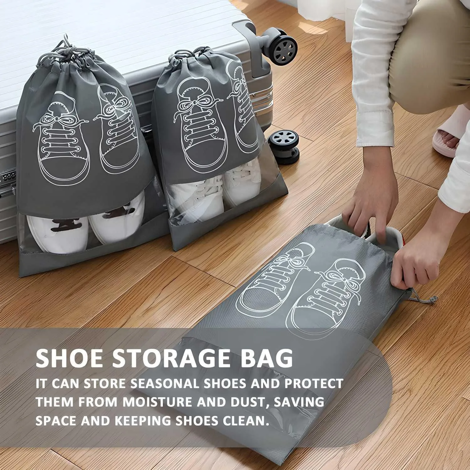 - Bag Window Shoe Bundle deal Special discount Travel Dust-Proof Portable Shoe Transparent Bags