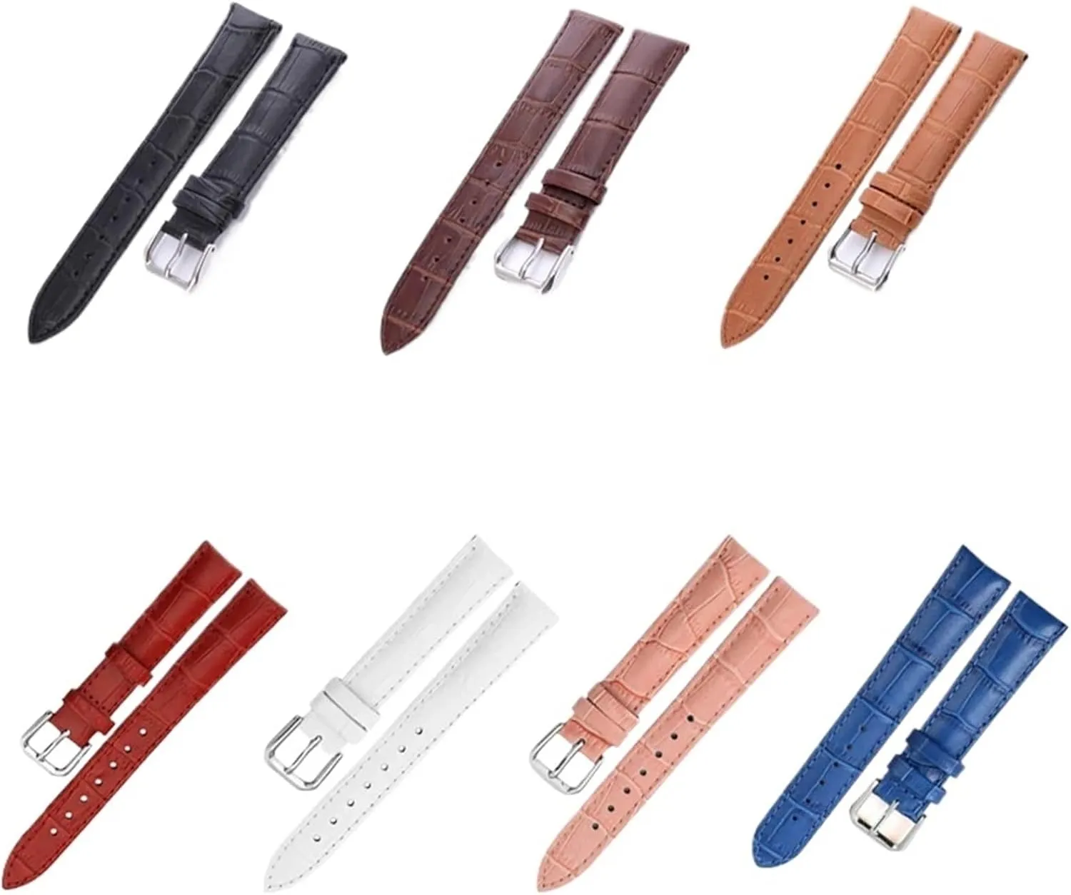 12mm 14mm 16mm 18mm 20mm 22mm 24mm Leather Watch Strap Watch Band For Women Men Watch Accessories