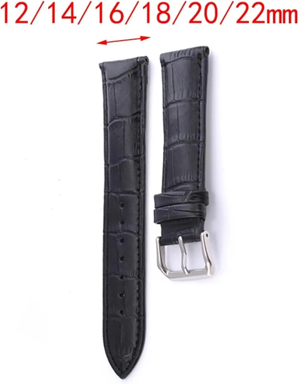 12mm 14mm 16mm 18mm 20mm 22mm 24mm Leather Watch Strap Watch Band For Women Men Watch Accessories