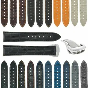 18-19-20-22-24Mm Leather Watch Band Strap Compatible with Oris
