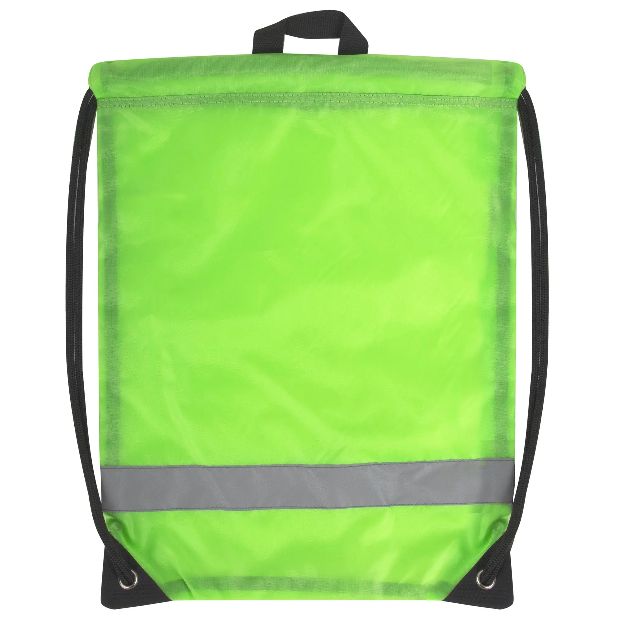 18 Inch Safety Drawstring Bag With Reflective Strap- Black ( 1 Case=100Pcs) 2.59$/PC