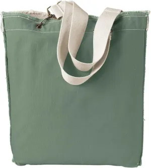 1906-14 oz. Direct-Dyed Raw-Edge Tote