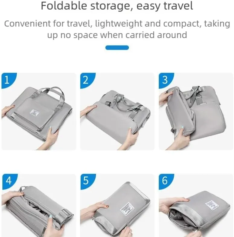 2025 new travel bag, sports and fitness, large-capacity expandable folding bag for production (Deep purple)