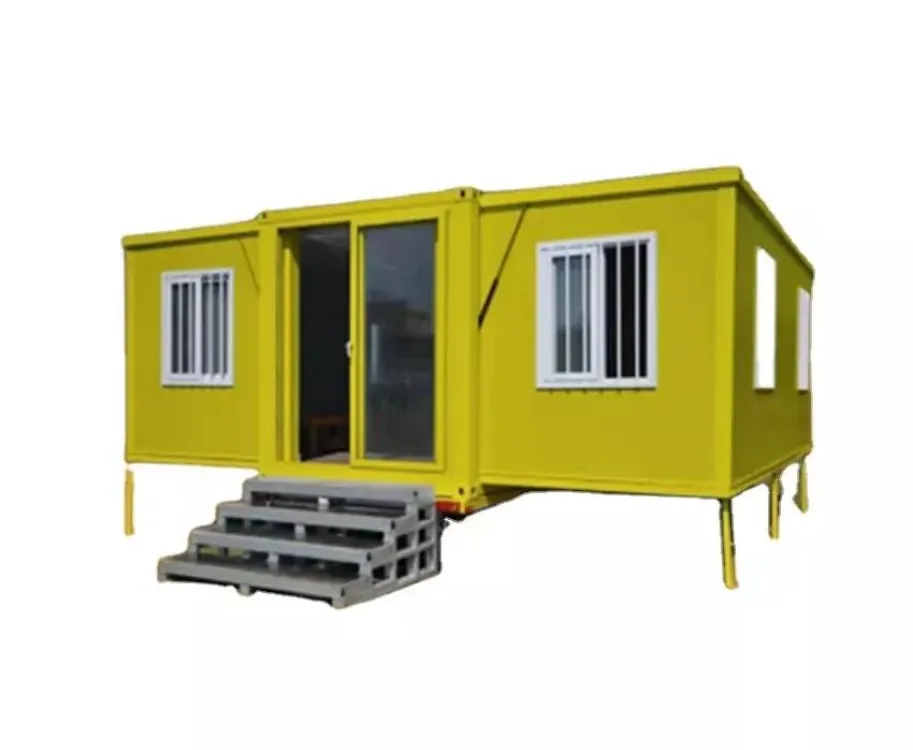 20ft Double wings customized prefab container house manufacturers