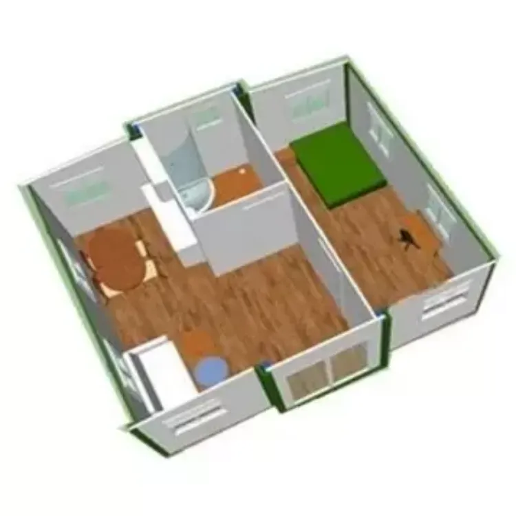 20ft Double wings customized prefab container house manufacturers