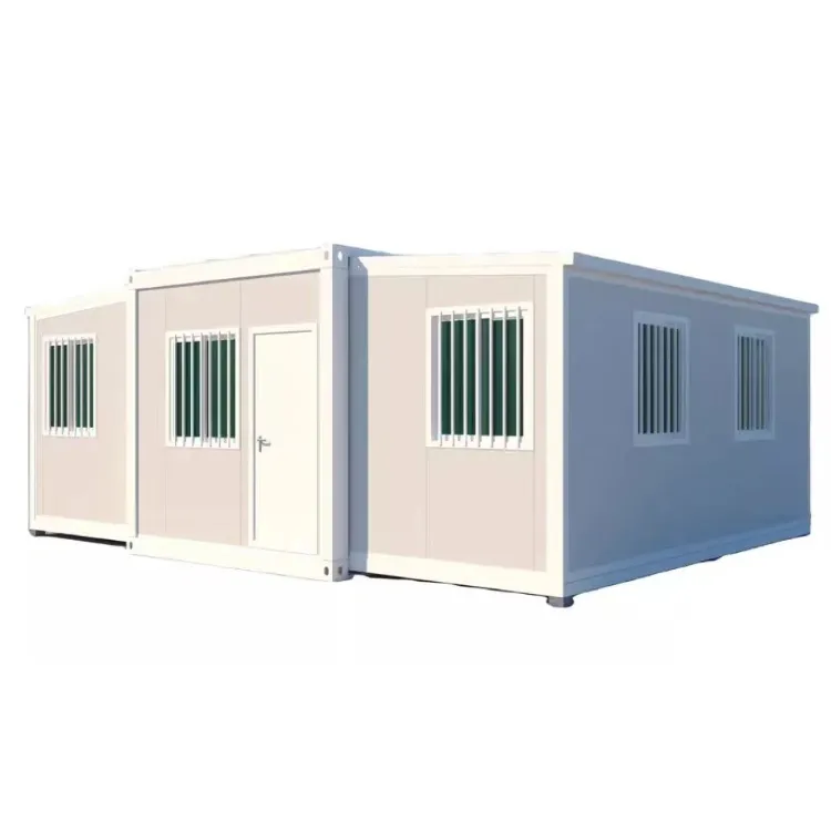 20ft Double wings customized prefab container house manufacturers