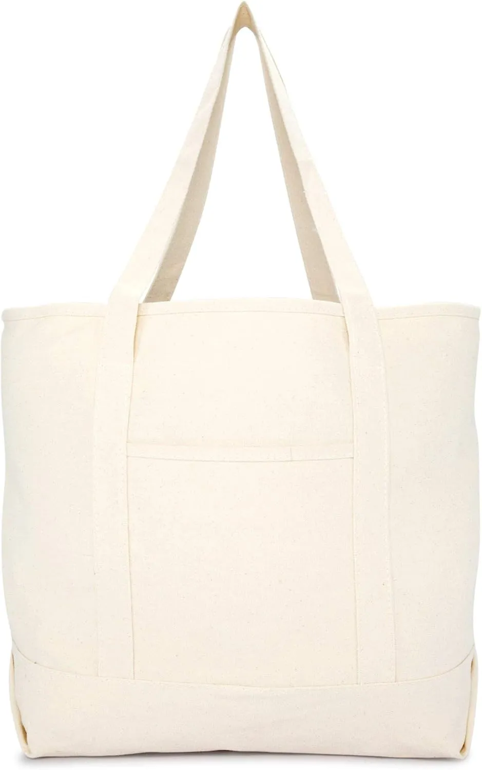 22" Open Top Heavy Duty Deluxe Tote Bag with Outer Pocket