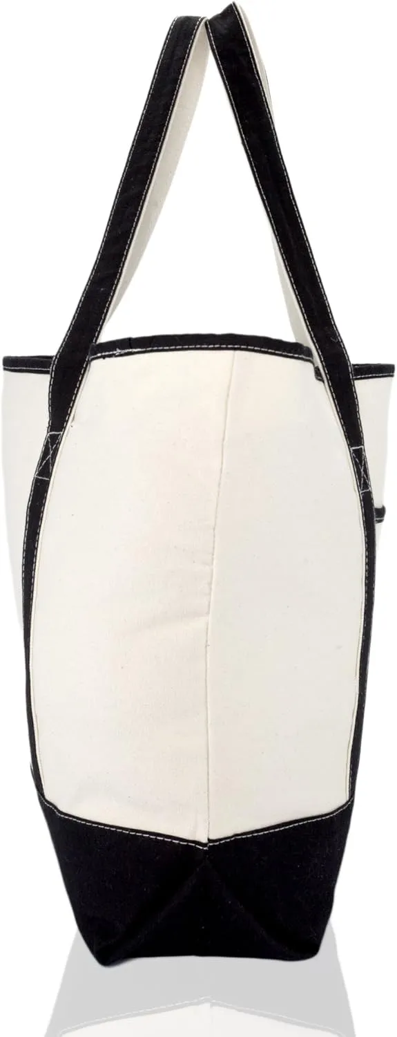 22" Open Top Heavy Duty Deluxe Tote Bag with Outer Pocket