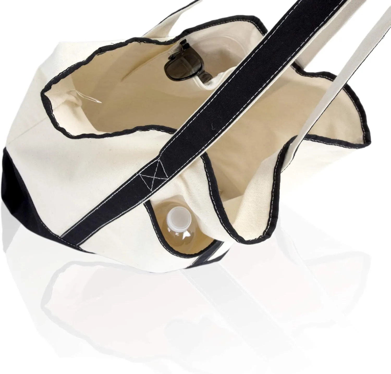 22" Open Top Heavy Duty Deluxe Tote Bag with Outer Pocket