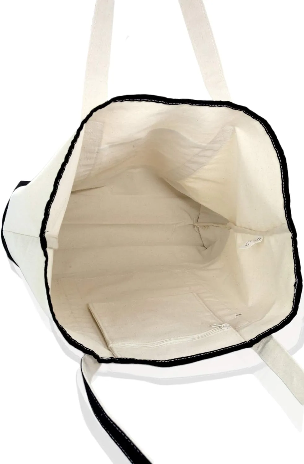 22" Open Top Heavy Duty Deluxe Tote Bag with Outer Pocket