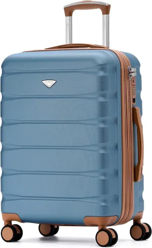 24x16x10 Expandable Carry On Suitcase Hardside TSA Lock USB C Lightweight Luggage Silent Double Spinner Wheels Maximum Overhead Carry-On Bag For Virgin & South West Approved Airlines