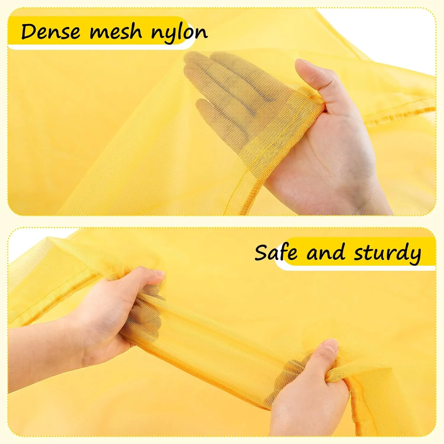 5pcs Bee Hive Mesh Transport Bags with Drawstrings, Breathable Bee Nuc Transfer Bag, Durable Bee Hive Bags for Beekeepers Transport Safely Yellow Bee Hive Transport Bags