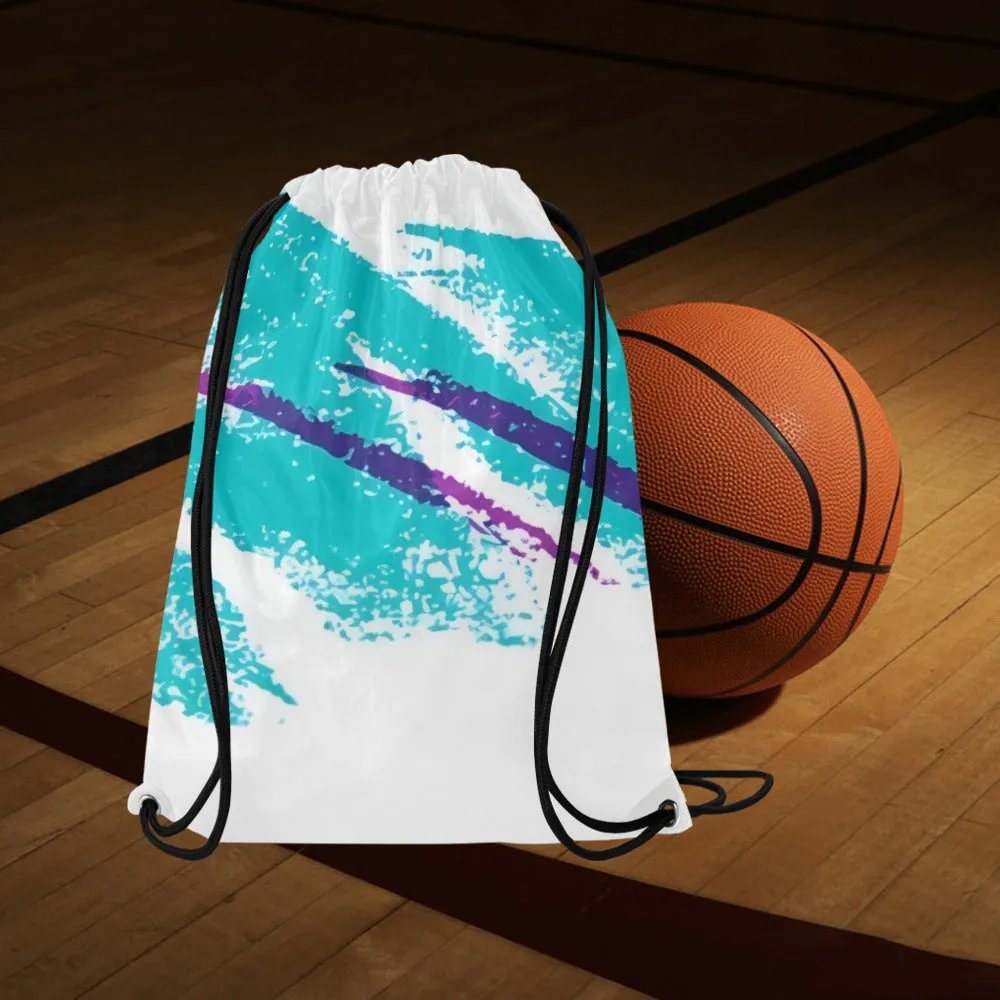 90s Jazz Solo Paper Cup Pattern Drawstring Bags