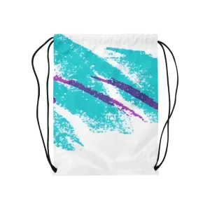 90s Jazz Solo Paper Cup Pattern Drawstring Bags