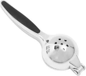 ABOOFAN Zinc Alloy Anti-slip Lemon Clip Hand Juicer Metal Bowl Multi-functional Manual Fruit Squeezer Tool