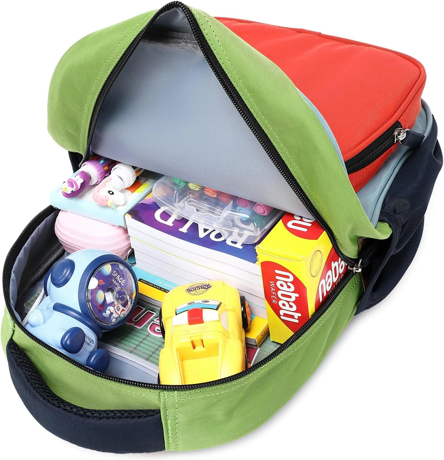 abshoo Cute Preschool backpacks for Boys School Bookbag Kindergarten Backpack for Kids 4-8 (Blue and Red)