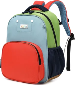 abshoo Cute Preschool backpacks for Boys School Bookbag Kindergarten Backpack for Kids 4-8 (Blue and Red)