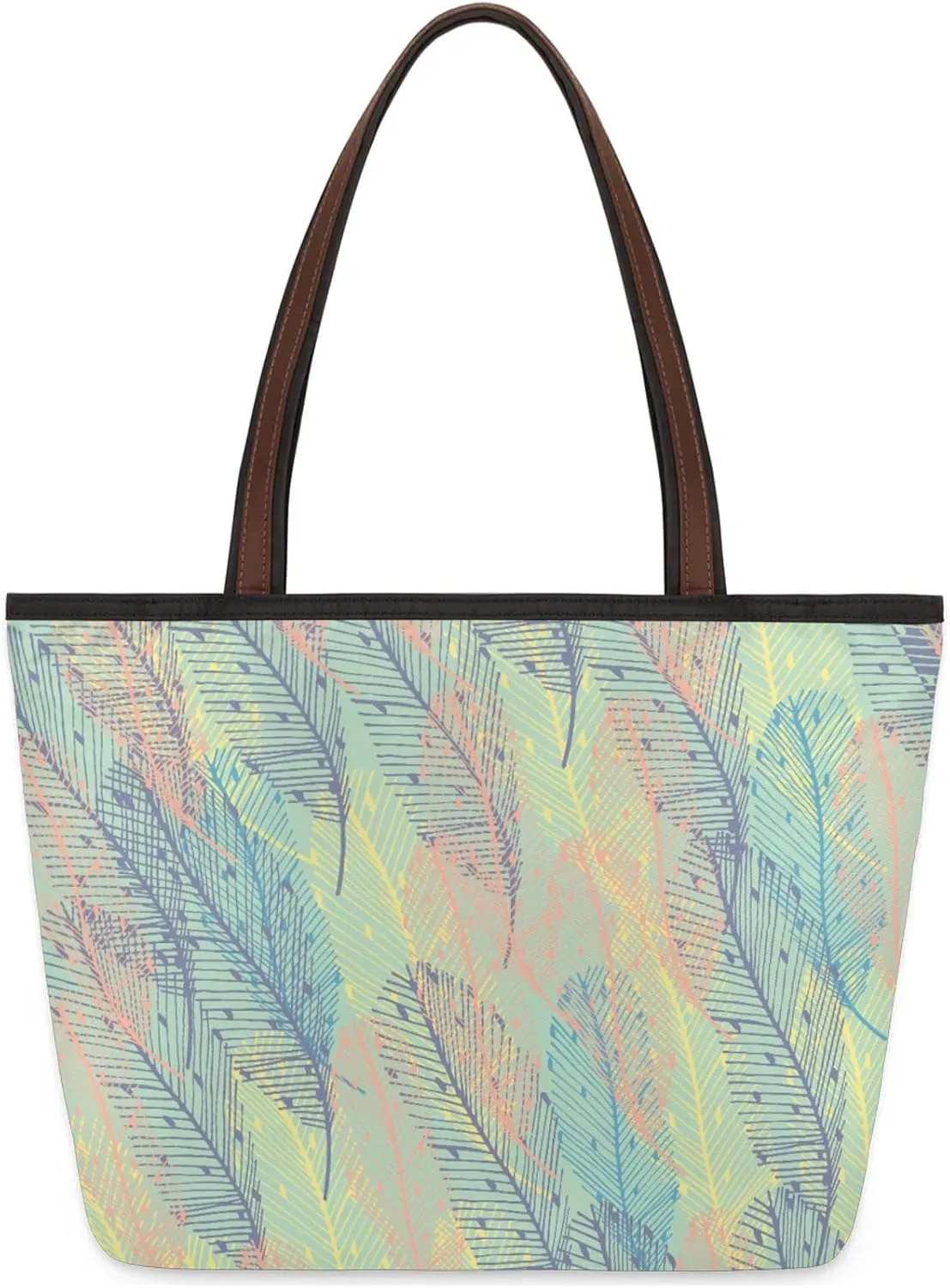 Abstract Leaves Tote Bag for Women Womens Handbags Tote Bag for Work Shopping Travel Beach