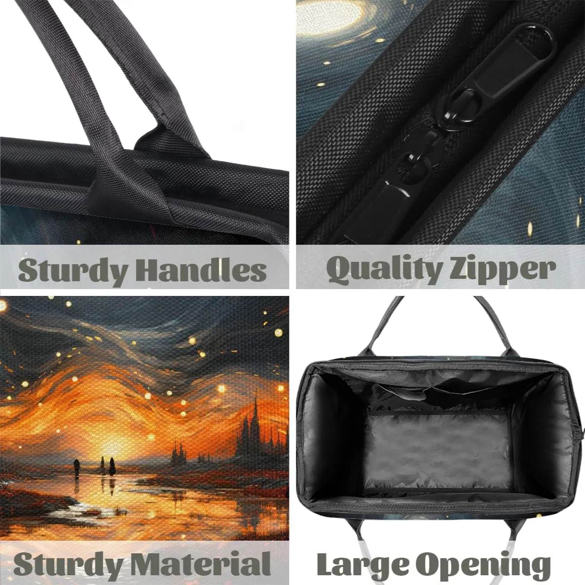 Abstract Nebula Galaxy Forest Weekender Overnight Bag for Women Waterproof Carry On Travel Duffle Bags with Pocket Lightweight Sports Gym Tote Bag Large Luggage Workout Personal Item Hospital Bags