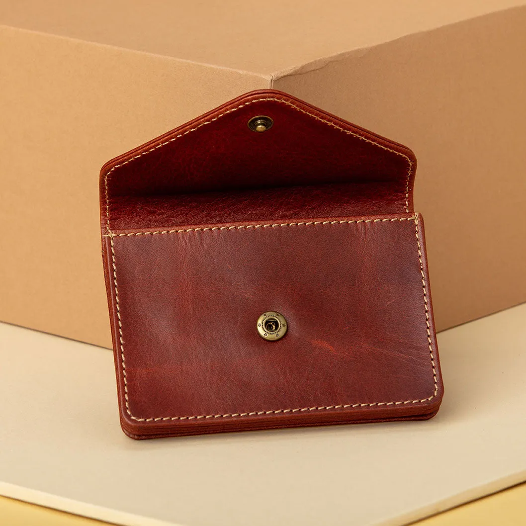 Accordion Card Case Leather