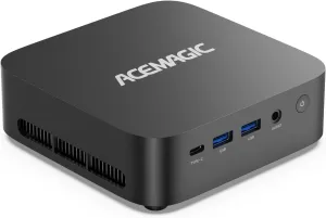 ACEMAGIC Mini Gaming PC 32GB RAM 1TB SSD AMD Ryzen 7 5700U Win-11 Pro (Up to 3.6GHz) Triple 4K@60Hz Display WiFi6 BT5.2 Type-C HDMI DP1.4 Mini Computers Desktop for Light Gaming/Office