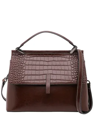 Adele Berto Leather Satchel