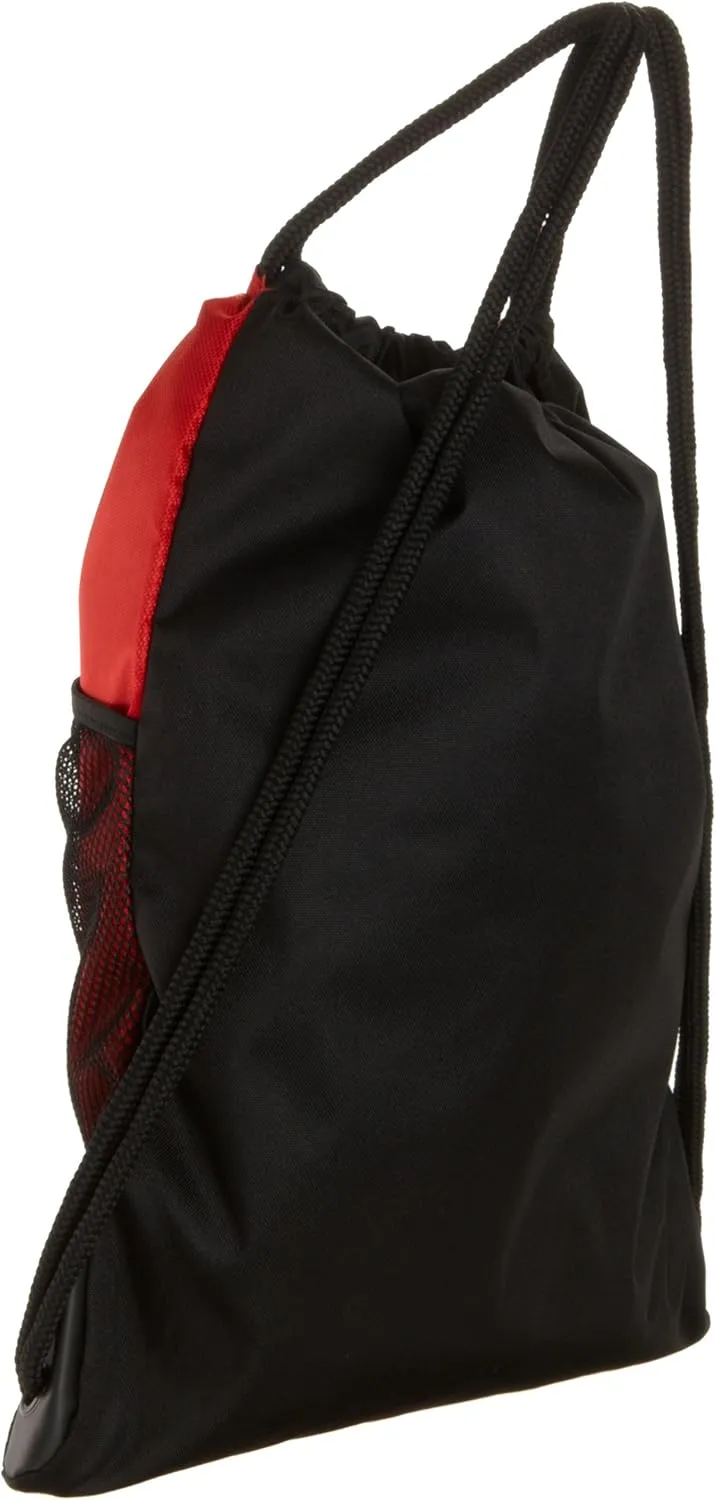 adidas Alliance Sackpack, Drawstring, Lightweight Small Gym Bag for Women, Soccer Backpack, University Red, One Size