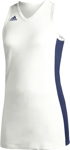 adidas Team N3xt Prime Game Jersey - Womens Basketball L White-Dark Blue