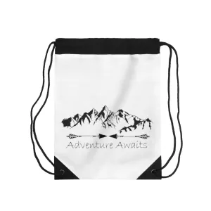 Adventure Awaits Drawstring Bag