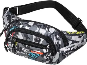 AIBEARTY Kids Fanny Pack Boys Small Camouflage Waist Pack Belt Waist Bag Pack Pouch with Adjustable Strap for Children Sport Running, Camping, Trip