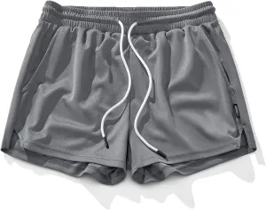 AIMPACT Mens Mesh Running Shorts 3 Inch Quick Dry Gym Athletic Workout Shorts for Men with Pockets