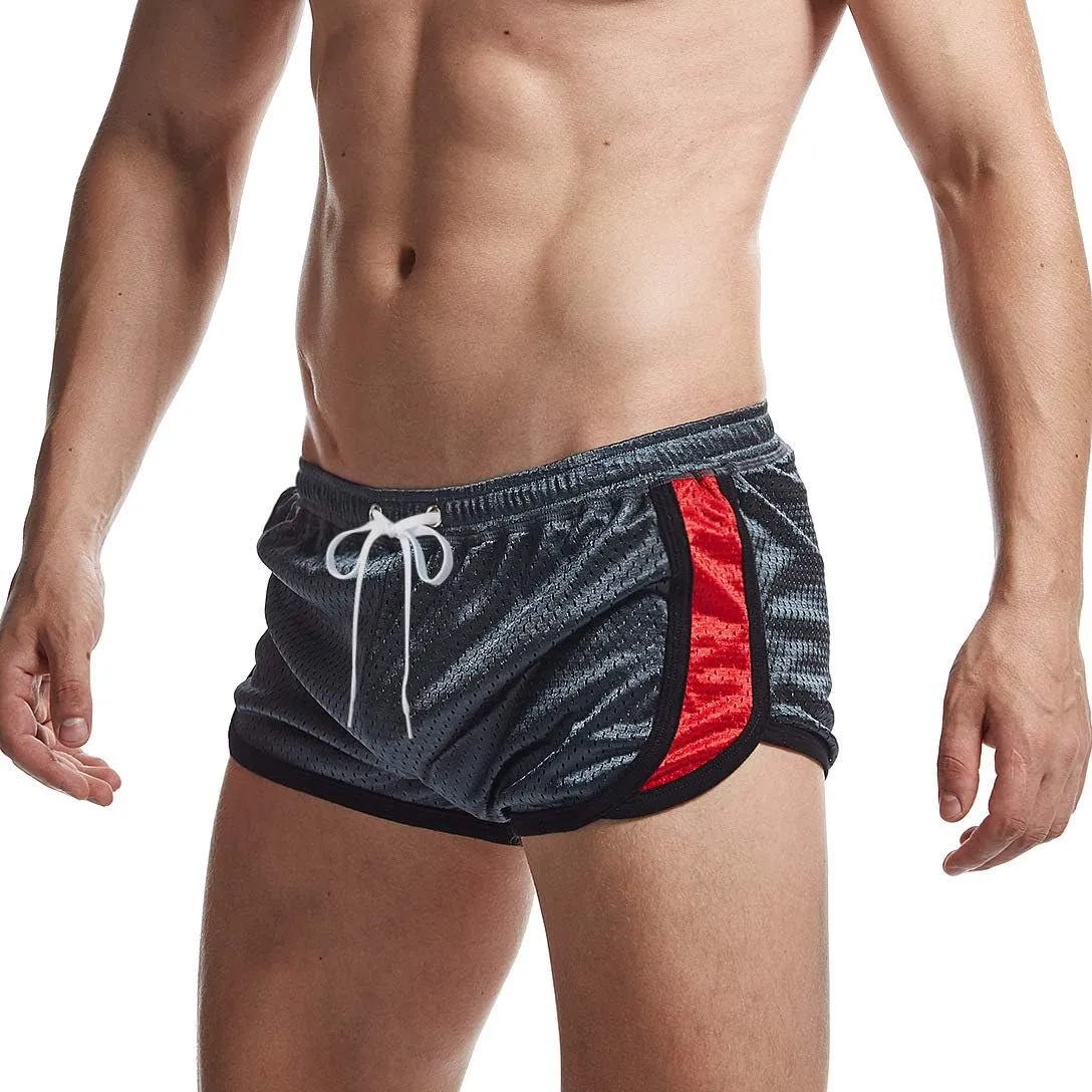 AIMPACT Mens Running Shorts Breathing Workout Gym Booty Short Shorts Sexy