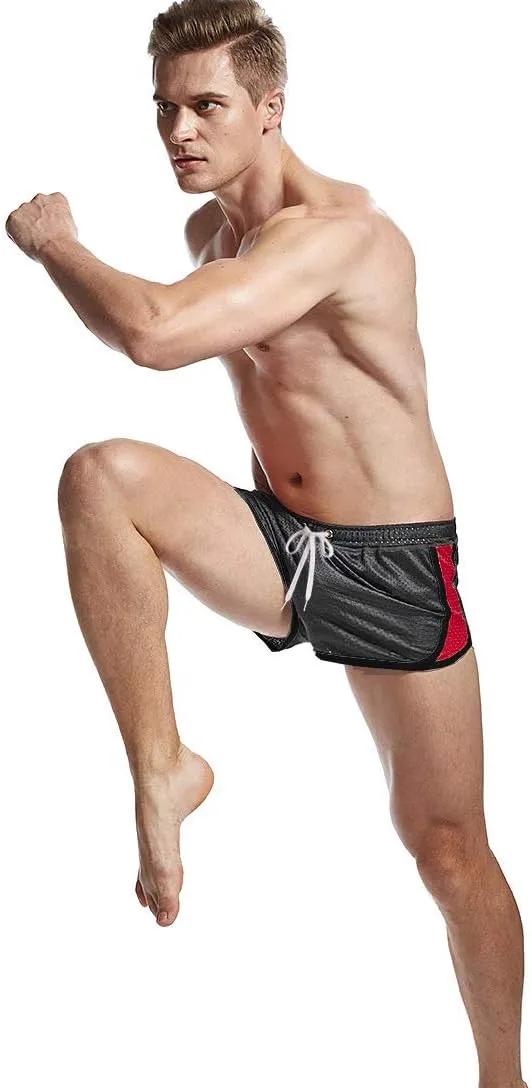 AIMPACT Mens Running Shorts Breathing Workout Gym Booty Short Shorts Sexy