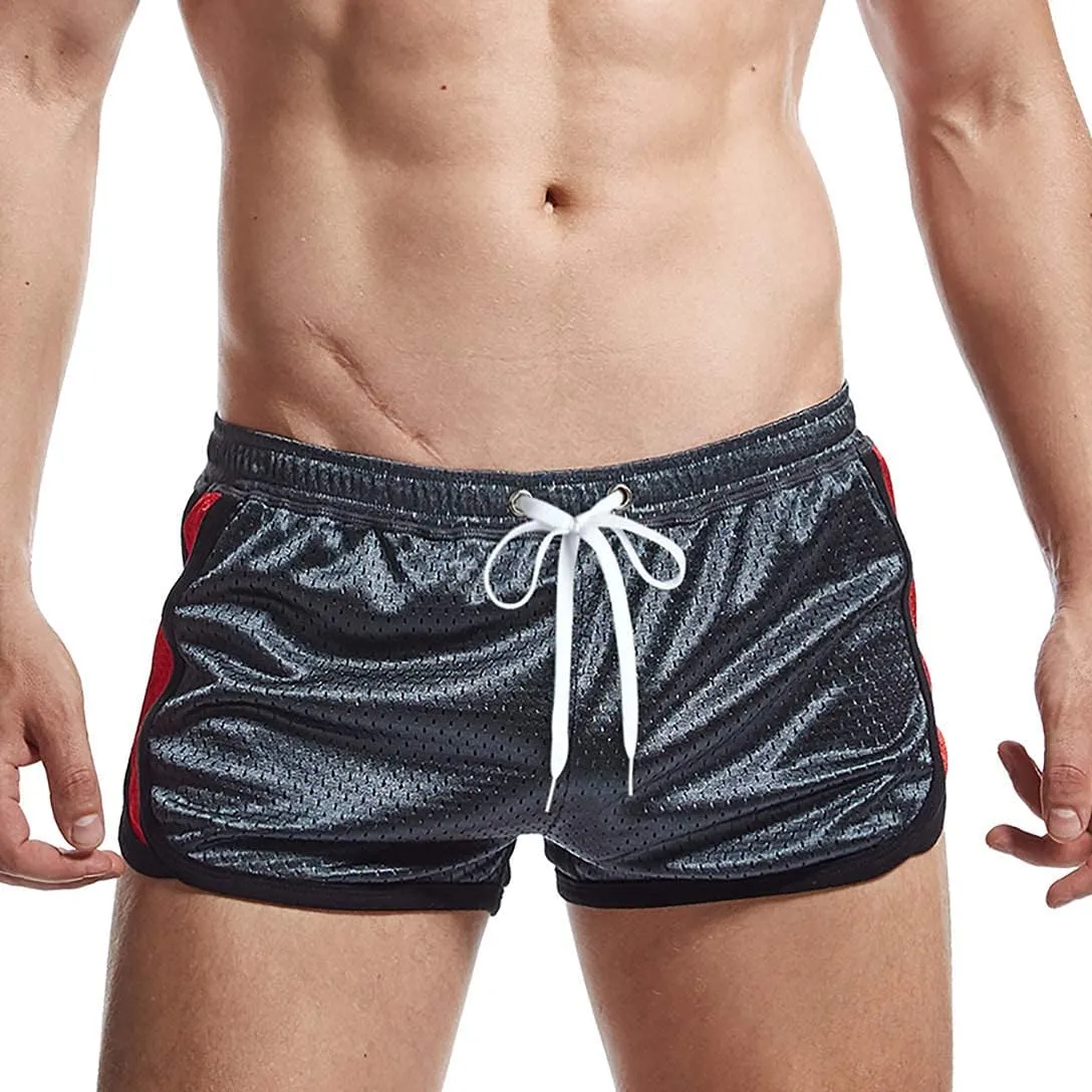 AIMPACT Mens Running Shorts Breathing Workout Gym Booty Short Shorts Sexy