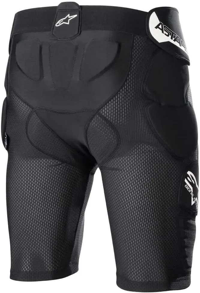 Alpinestars 6507823-10-M: Bionic Action Protection Shorts Black Md