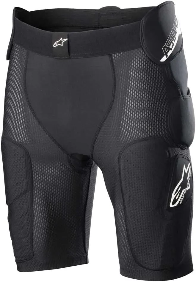Alpinestars 6507823-10-M: Bionic Action Protection Shorts Black Md