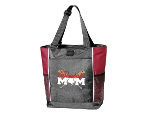Alterd Industries Sports Mom Tote Bag - Baseball | Softball | Soccer | Baseball | Tote | Sports Mom | Mom Life | Softball Mom | Softball Mom Bag | Softball Bag| (Red, Baseball Mom)