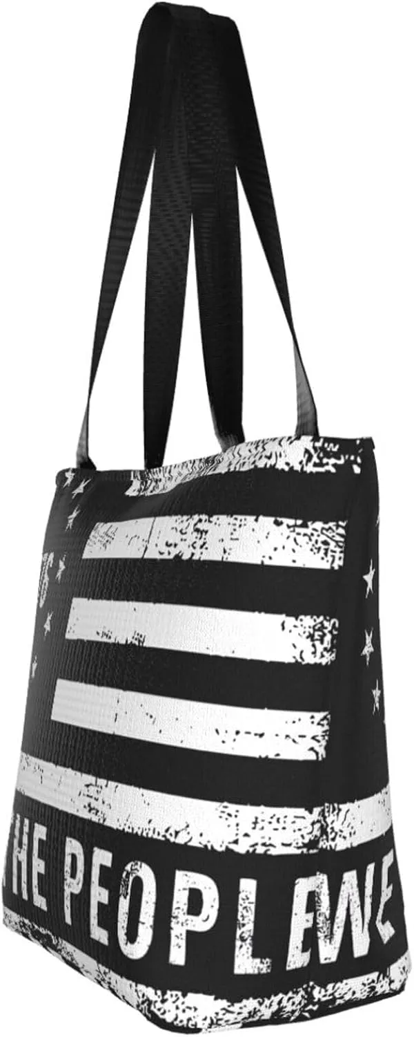 America Independence Day Women's Tote Bag Shoulder Bag Shopping Handbag Large Capacity Handbag With Zipper