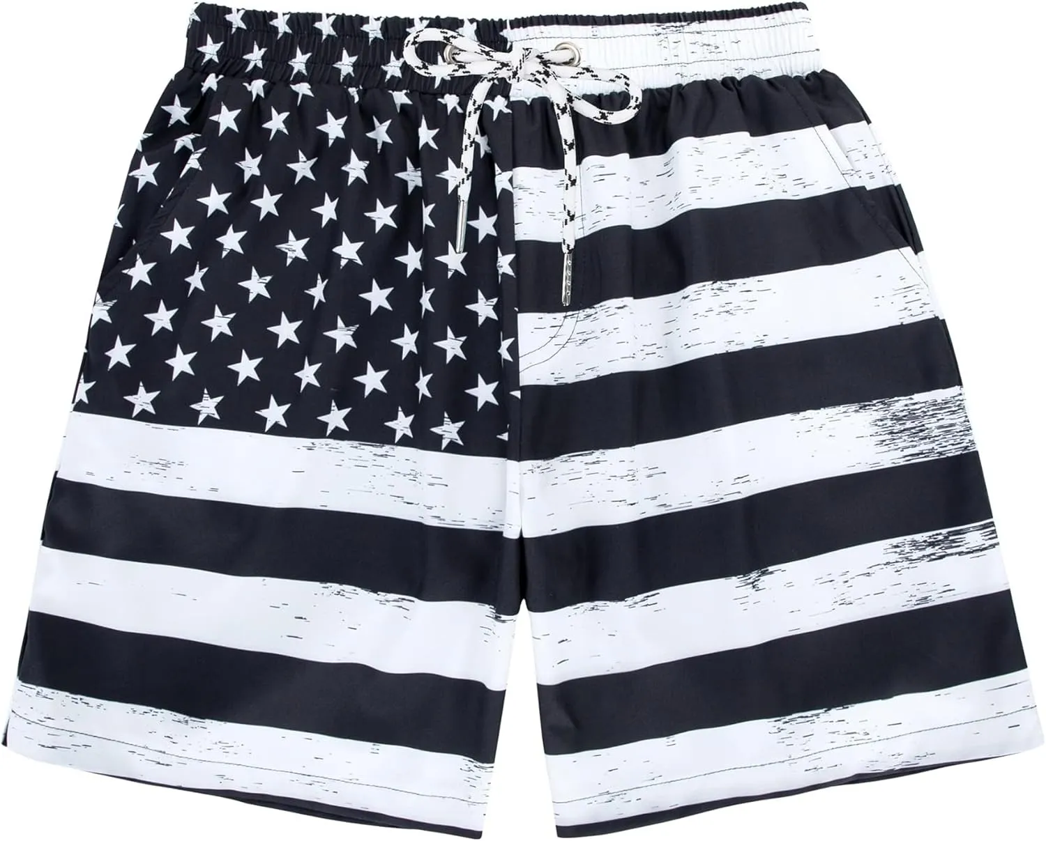 American Trends Men's Swim Trunks with Compression Liner Quick Dry Swimsuits Mens Bathing Suit Swimwear