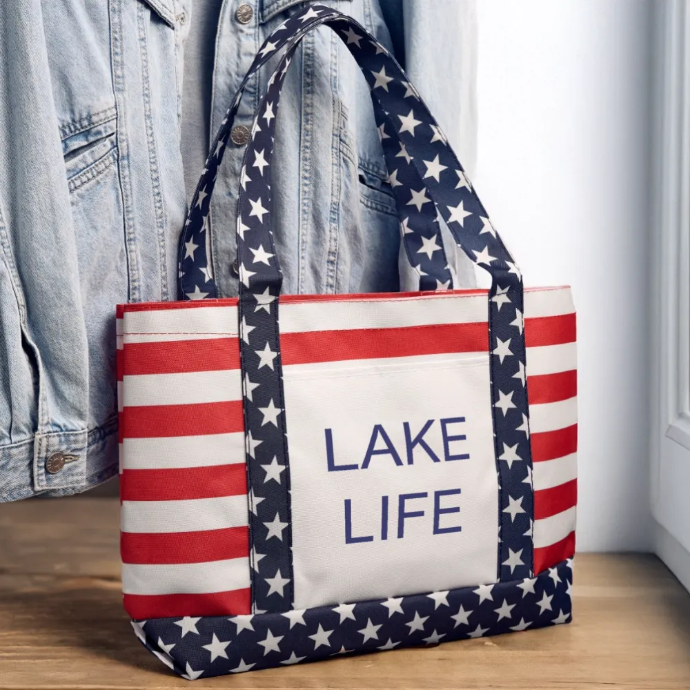 Americana Lake Life Tote Bag
