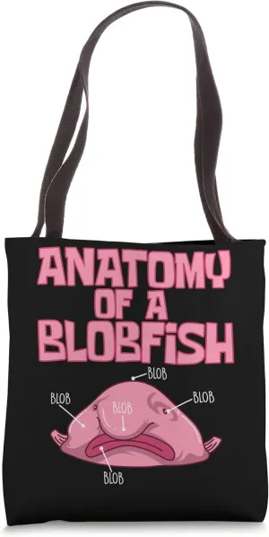 Anatomy Of A Blobfish Water Animal Blobfish Tote Bag