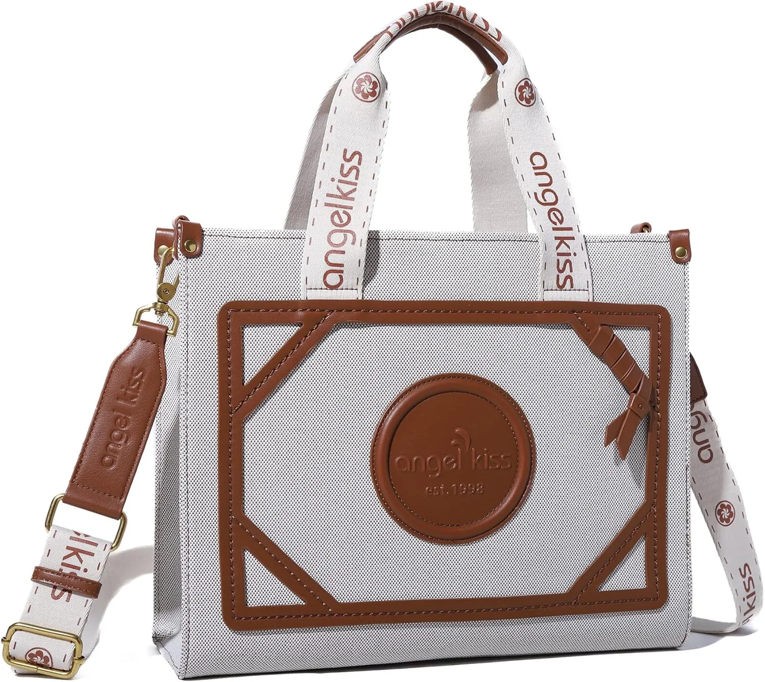 Angel Kiss Tote Bag Purses for Women Medium Top-handle Satchel Handbags with Crossbody Srtap