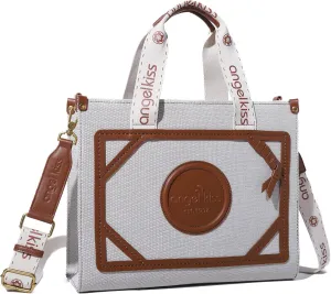 Angel Kiss Tote Bag Purses for Women Medium Top-handle Satchel Handbags with Crossbody Srtap