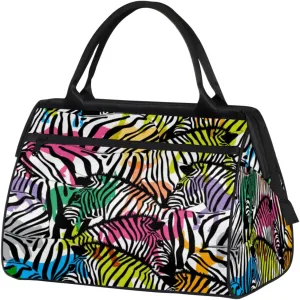 Animal Camel Zebra Travel Duffel Bag Sports Travel Duffel Bag Waterproof Durable Large Gym Tote Bag Weekender Overnight Bag for Women Travel Gym Yoga