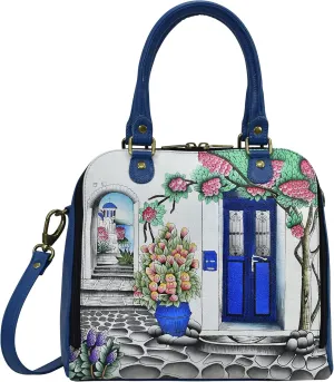 Anna by Anuschka Hand-Painted Leather Organizer Satchel