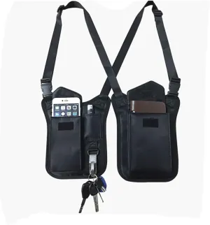 Anti-Thief Hidden Underarm Shoulder Bag, Concealed Pack Pocket, Multi-Purpose Men/Women Safety Double Storage Armpit Holster Tactical Bag for Travel Outdoors