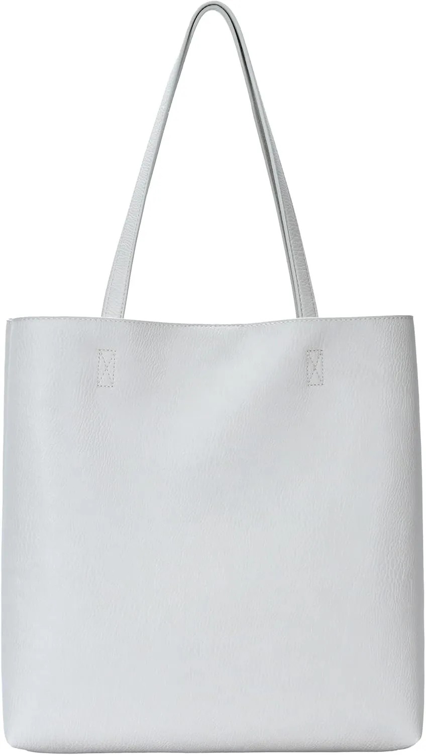 Antik Kraft Olivia Tote | Vegan Leather Tote Bag for Women, Top-Handle Shoulder Bag | 14.5L x 4.5W x 14.5H