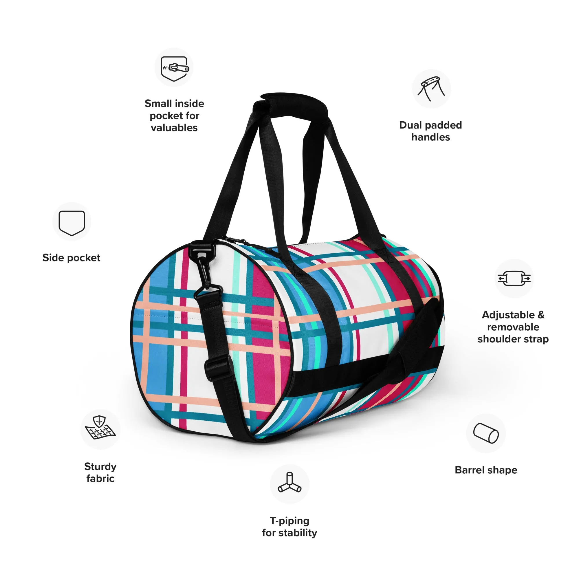 'Ascog Bay, Bute' Happy Tartan® Gym Bag