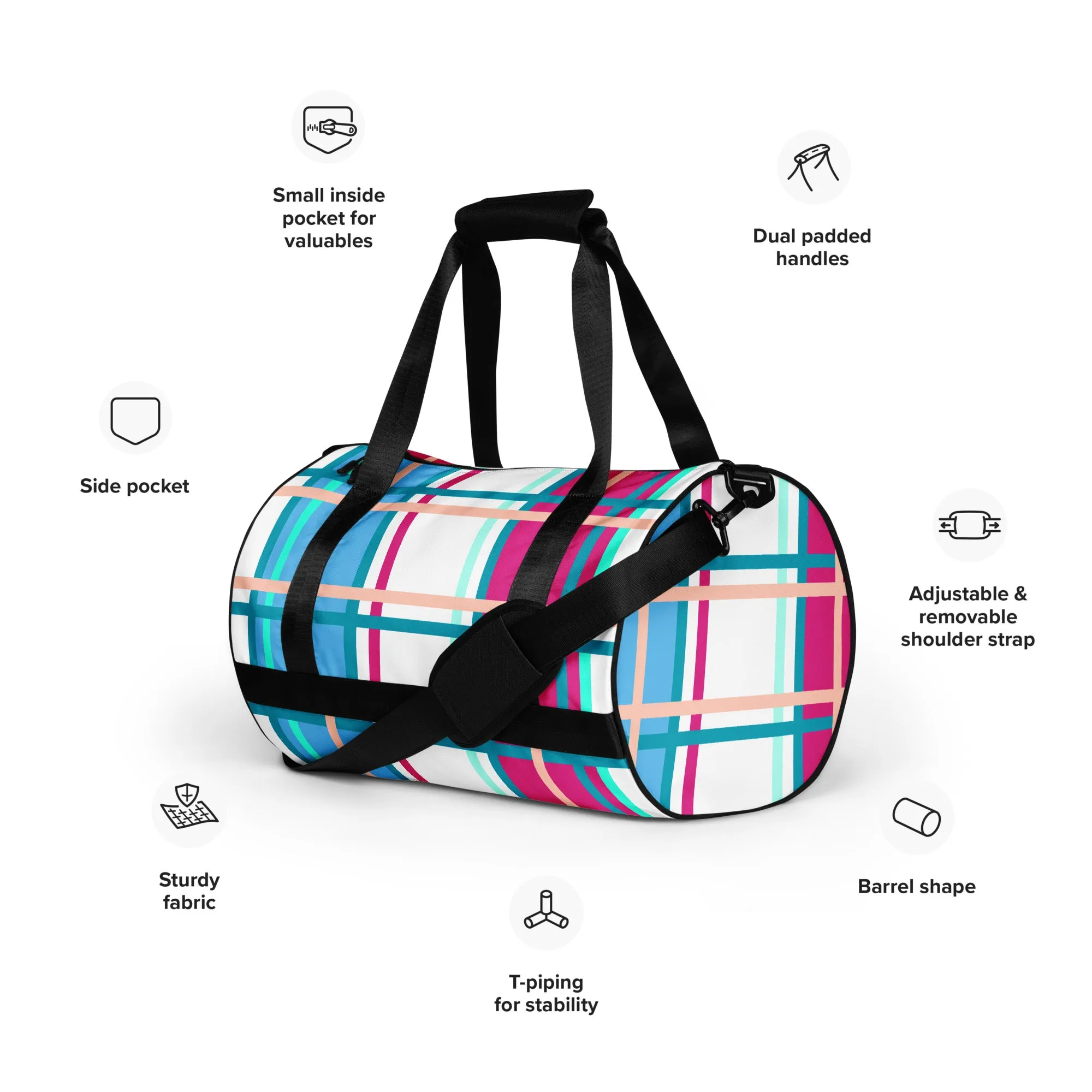 'Ascog Bay, Bute' Happy Tartan® Gym Bag
